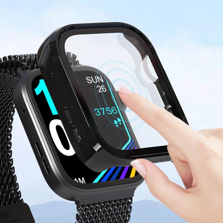 For Huawei Watch Fit 4 Pro Tempered Film Integrated PC Watch Protective Case(Silver) - Watch Cases by PMC TechLife | Online Shopping South Africa | PMC TechLife | Buy Now Pay Later Mobicred