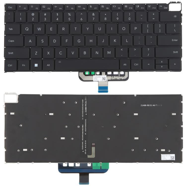 US Version Backlit Laptop Keyboard for Honor MagicBook 21/22 HGE-W56 V14 HGF-W56/W76 GLO-F56/F76(Black) - free shipping - PMC TechLife - Order now!