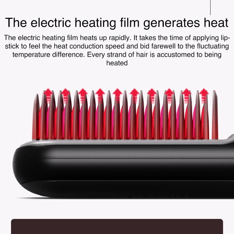 K-SKIN KD382S Negative Ion Hair Care Type-C Wireless Hair Straightening Comb(Purple) - free shipping - PMC TechLife - Order now!