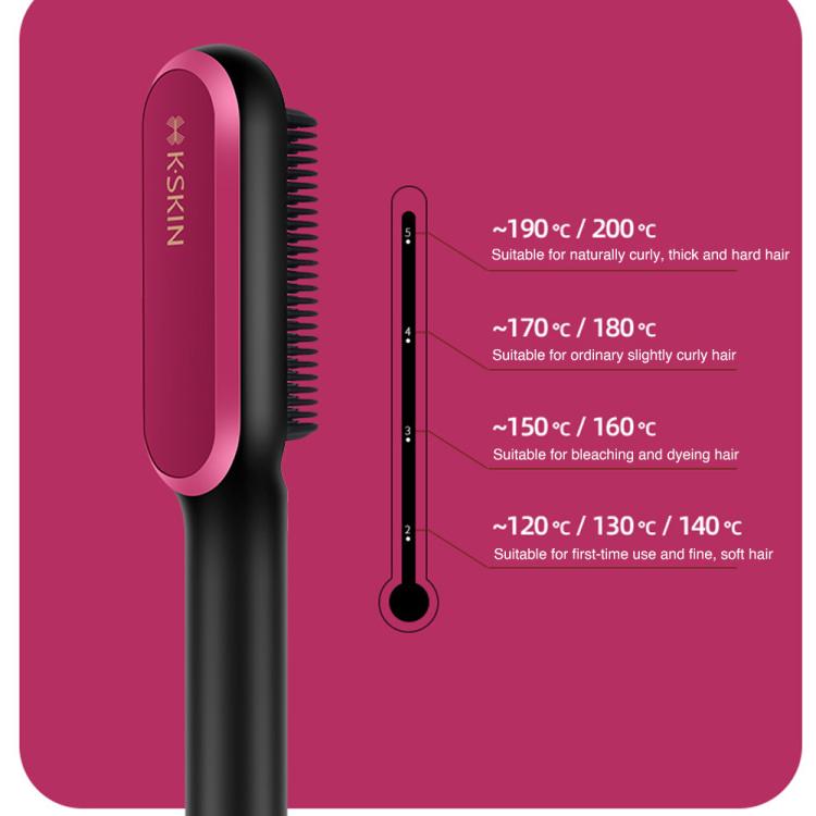 K-SKIN KD3800 PTC Heating Hair Straightening Curler Comb Iron(EU Plug) - free shipping - PMC TechLife - Order now!