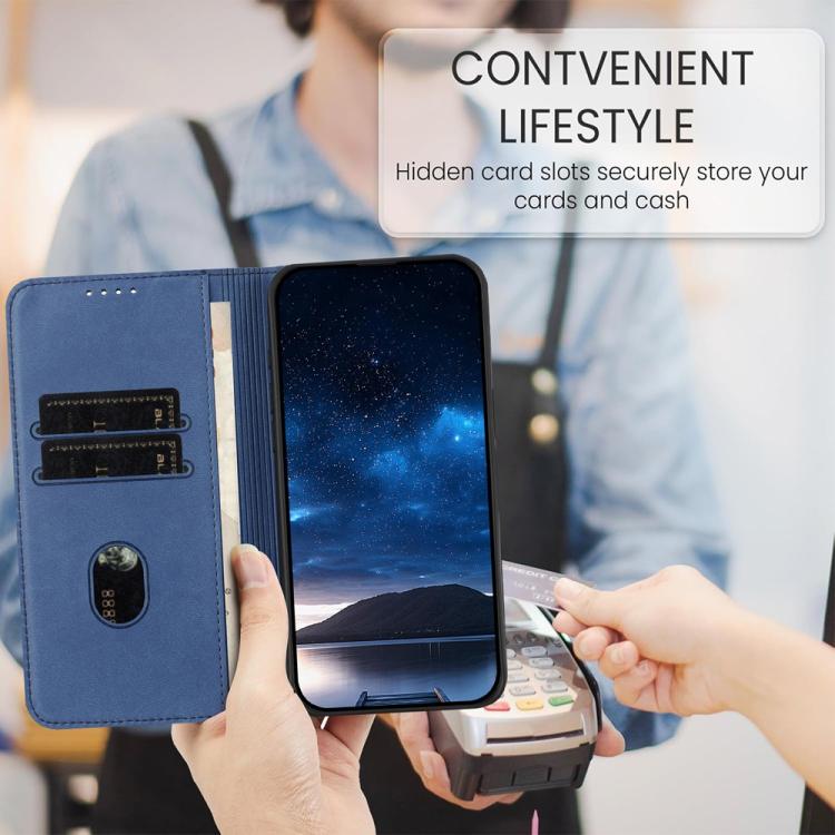 For iPhone 17 Strong Magnetic Frosted Flip Leather Phone Case(Royal Blue) - free shipping - PMc TechLife - Order now!