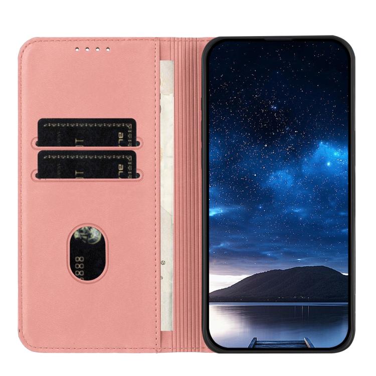 For iPhone 17 Strong Magnetic Frosted Flip Leather Phone Case(Pink) - free shipping - PMc TechLife - Order now!