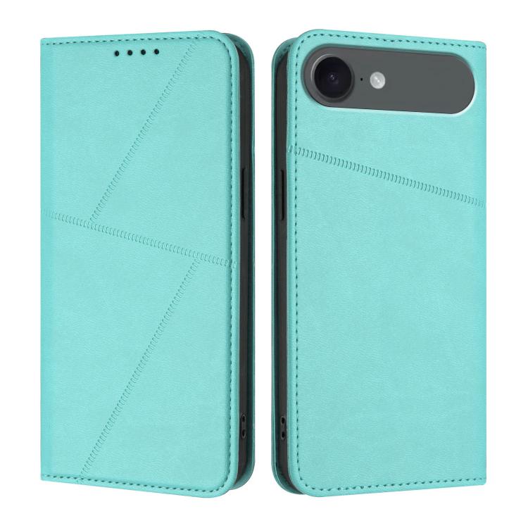 For iPhone 17 Air Strong Magnetic Frosted Flip Leather Phone Case(Light Blue) - free shipping - PMc TechLife - Order now!
