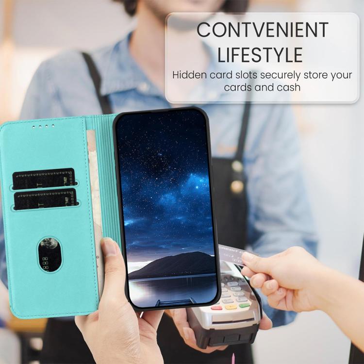 For iPhone 17 Air Strong Magnetic Frosted Flip Leather Phone Case(Light Blue) - free shipping - PMc TechLife - Order now!