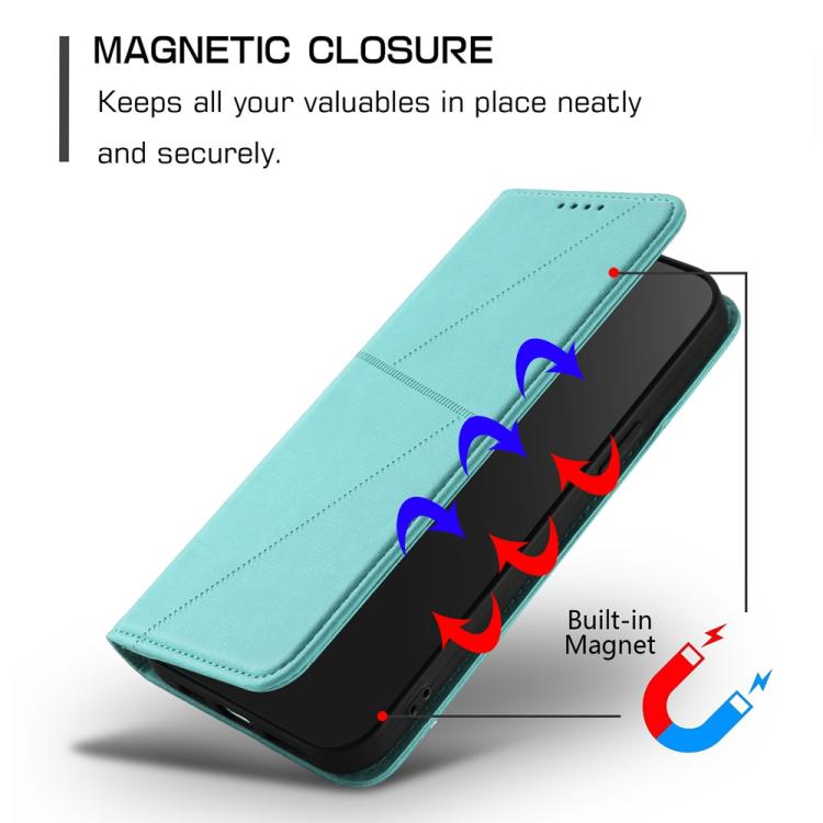 For iPhone 17 Pro Max Strong Magnetic Frosted Flip Leather Phone Case(Light Blue) - free shipping - PMc TechLife - Order now!