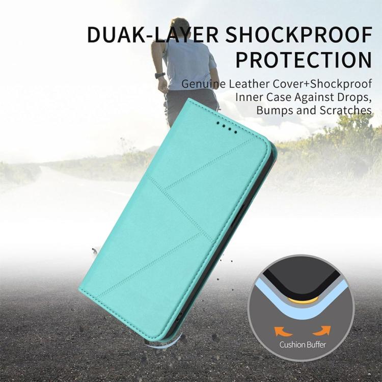 For iPhone 17 Pro Max Strong Magnetic Frosted Flip Leather Phone Case(Light Blue) - free shipping - PMc TechLife - Order now!