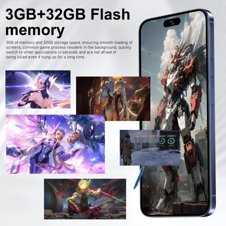 I16 Pro Max / VD1, 3GB+32GB, 6.8 inch Android 10 MTK6753 Octa Core, Network: 4G, Dual SIM, Plug:US Plug(Pink) - free shipping - PMc TechLife - Order now!