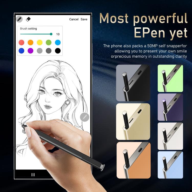 S24 Ultra / S7, 4GB+128GB, 6.75 inch Android 10 MTK6750 Octa Core, Network: 4G, Dual SIM, Plug:EU Plug(Purple) - free shipping - PMc TechLife - Order now!