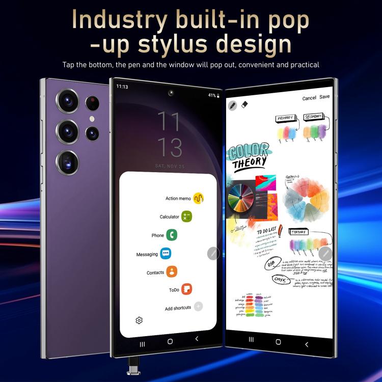 S24 Ultra / S7, 4GB+128GB, 6.75 inch Android 10 MTK6750 Octa Core, Network: 4G, Dual SIM, Plug:UK Plug(Green) - free shipping - PMc TechLife - Order now!