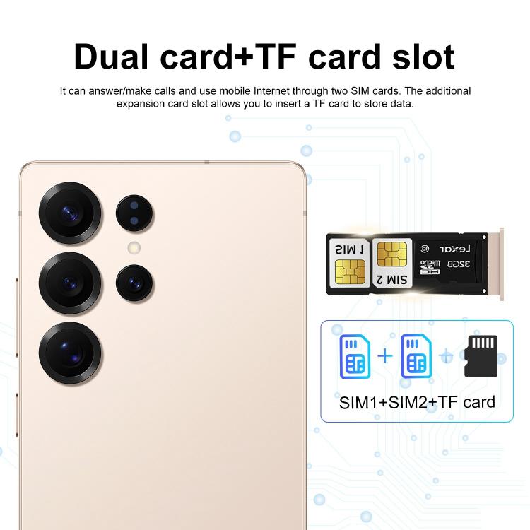 S25 Ultra / S11, 4GB+64GB, 6.75 inch Android 12 MTK6762 Octa Core, Network: 4G, Dual SIM, Plug:UK Plug(Blue) - free shipping - PMc TechLife - Order now!