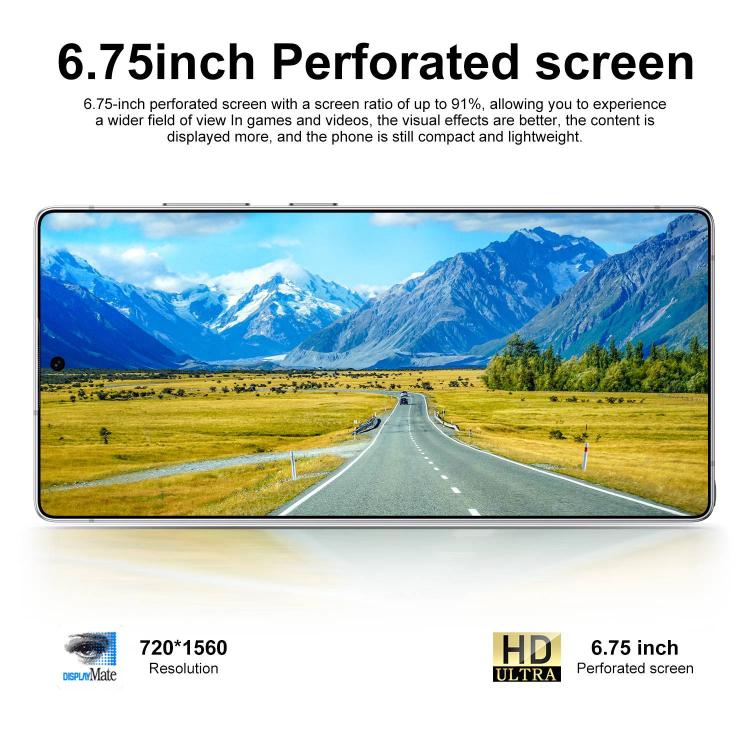 S25 Ultra / S11, 4GB+64GB, 6.75 inch Android 12 MTK6762 Octa Core, Network: 4G, Dual SIM, Plug:EU Plug(Silver) - free shipping - PMc TechLife - Order now!