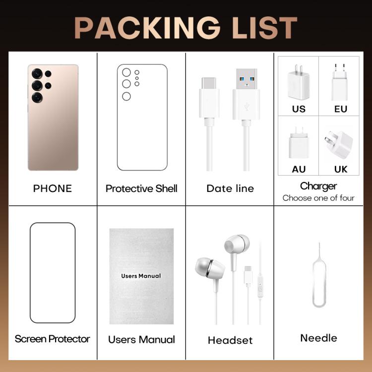 S25 Ultra / B9, 2GB+16GB, 6.75 inch Android 8.1 MTK6739 Quad Core, Network: 4G, Dual SIM, Plug:UK Plug(Titanium Pink Gold) - free shipping - PMc TechLife - Order now!