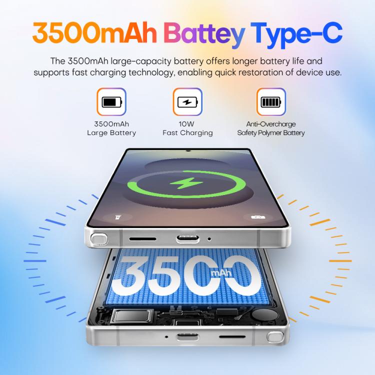 S25 Ultra / Q25, 4GB+64GB, 6.75 inch Android 12 MTK6762 Octa Core, Network: 4G, Dual SIM, with Stylus Pen, Plug:US Plug(Titanium White Sliver) - free shipping - PMc TechLife - Order now!