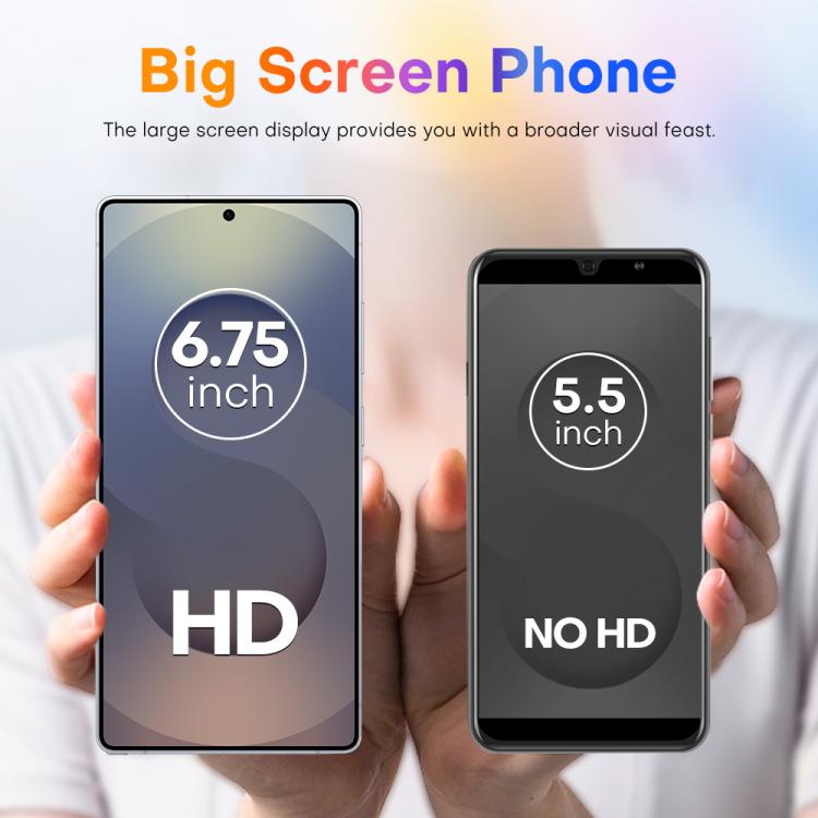 S25 Ultra / Q25, 4GB+64GB, 6.75 inch Android 12 MTK6762 Octa Core, Network: 4G, Dual SIM, with Stylus Pen, Plug:EU Plug(Titanium White Sliver) - free shipping - PMc TechLife - Order now!