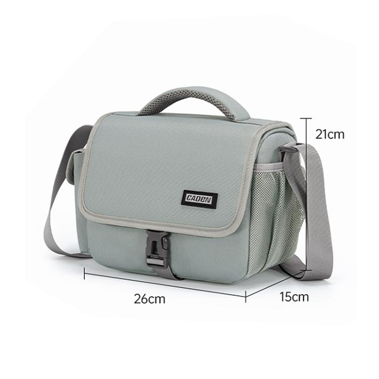 CADeN D27-1 Portable Digital Camera Bag with Strap, Size:26 x 21 x 15cm Grey - free shipping - PMC TechLife - Order now!