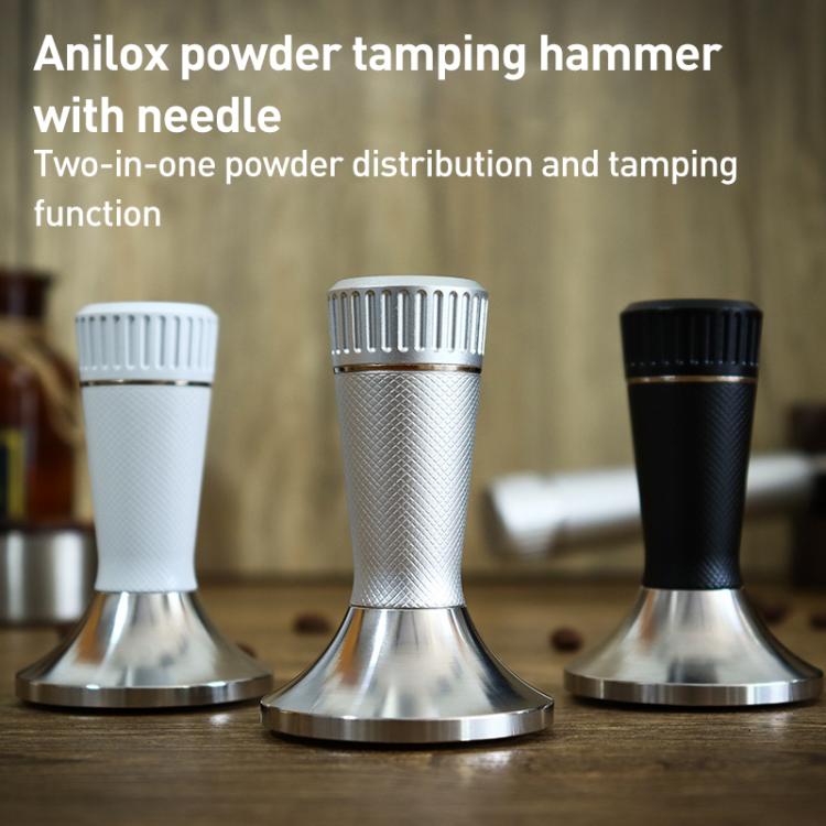 58.3mm Mesh Texture with Needle Coffee Powder Pressing Hammer Stainless Steel Cloth Powder(Silver) - free shipping - PMC TechLife - Order now!