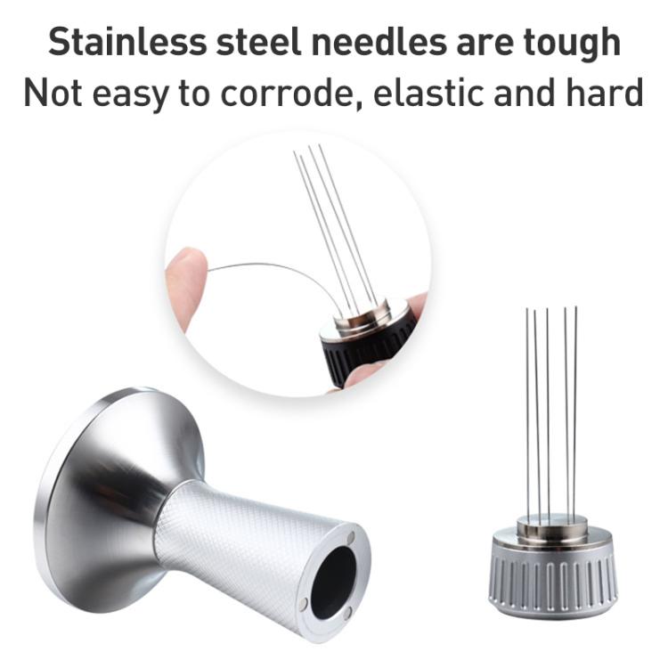 53.3mm Mesh Texture Coffee Powder Pressing Hammer Stainless Steel Cloth Powder(Silver) - free shipping - PMC TechLife - Order now!
