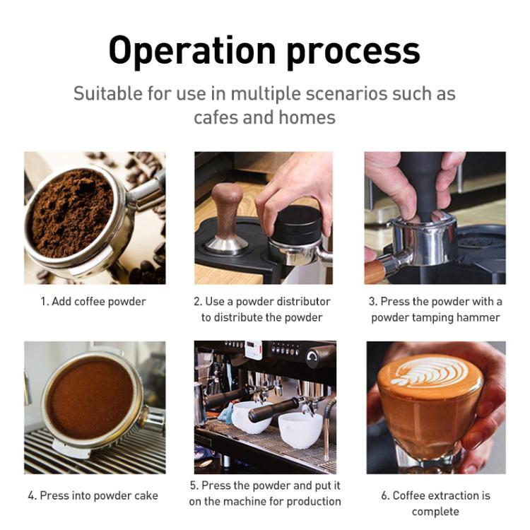 Stainless Steel Coffee Powder Hammer Pressure Powder Tampon, Size:53mm Silver - free shipping - PMC TechLife - Order now!