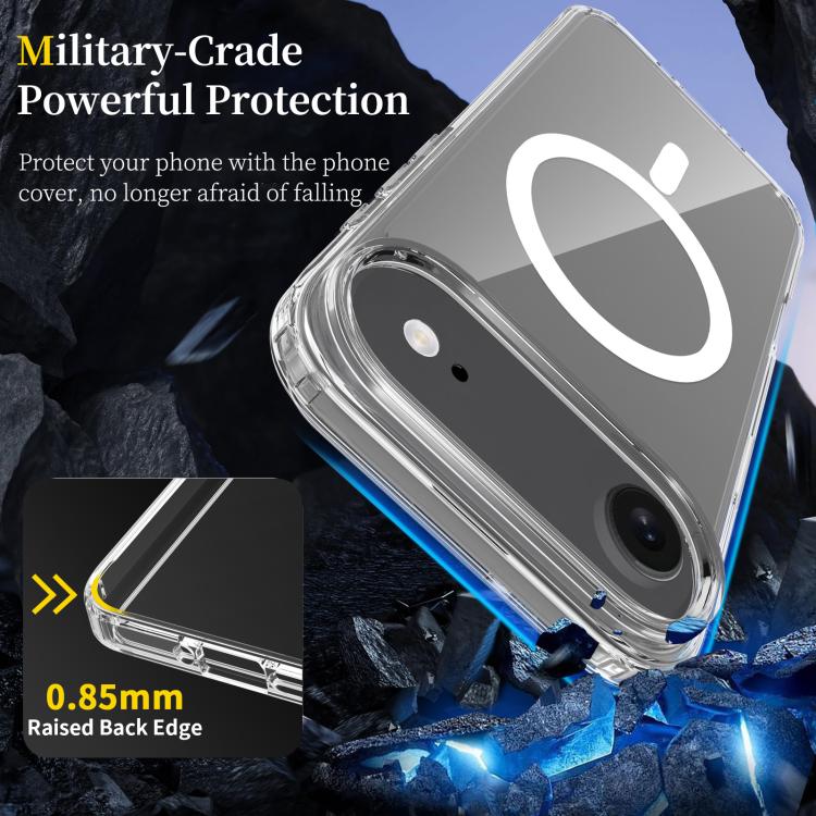 For iPhone 17 Air Scratchproof PC Hybrid TPU Magsafe Phone Case(Transparent) - free shipping - PMc TechLife - Order now!