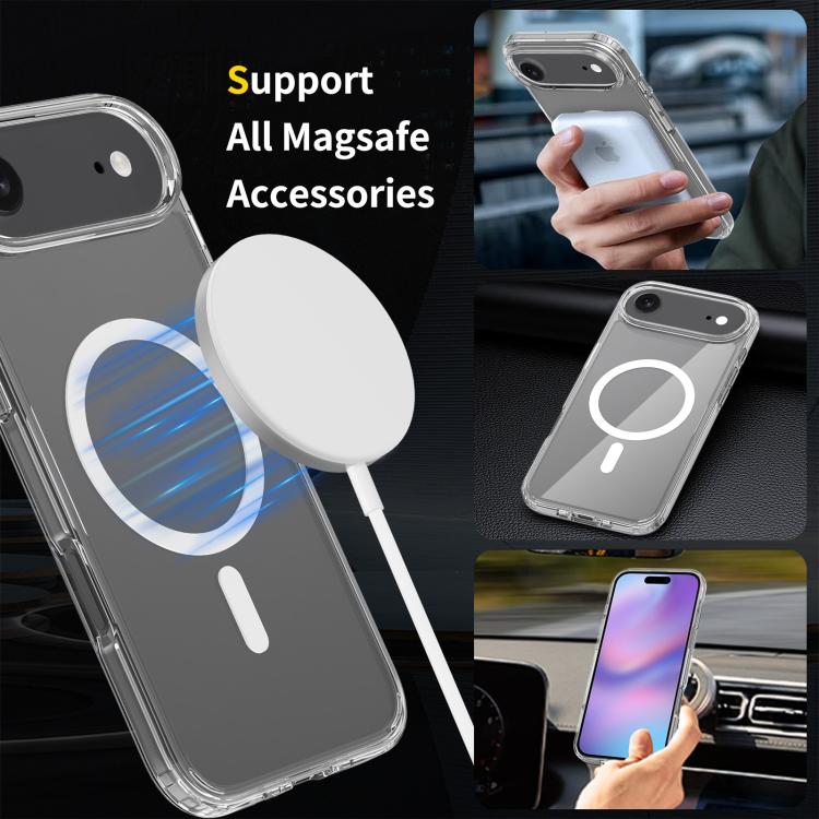 For iPhone 17 Air Scratchproof PC Hybrid TPU Magsafe Phone Case(Transparent) - free shipping - PMc TechLife - Order now!