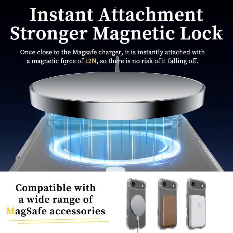 For iPhone 17 Air Scratchproof PC Hybrid TPU Magsafe Phone Case(Transparent) - free shipping - PMc TechLife - Order now!