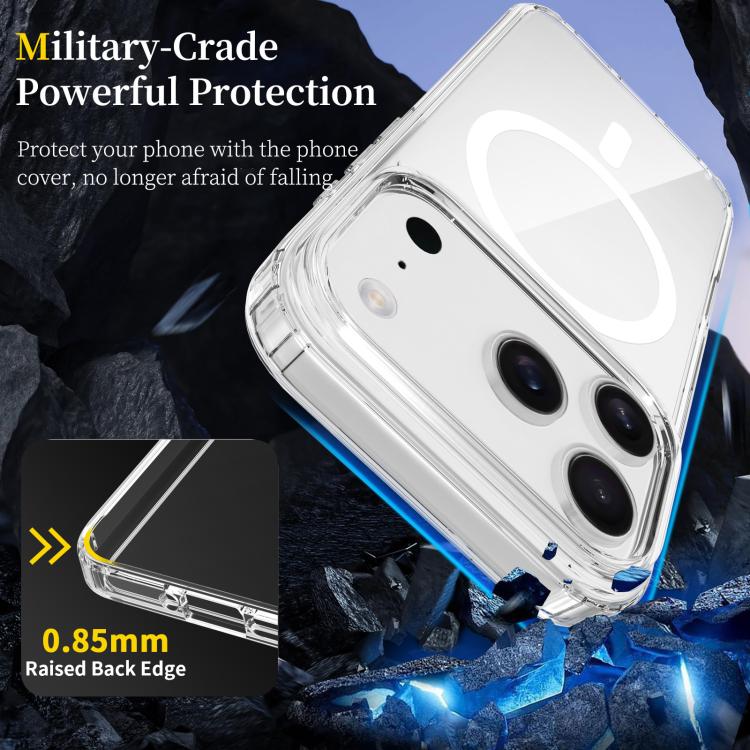 For iPhone 17 Pro Scratchproof PC Hybrid TPU Magsafe Phone Case(Transparent) - free shipping - PMc TechLife - Order now!