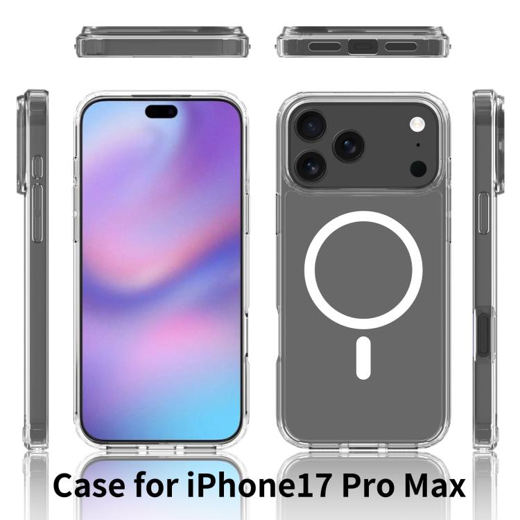 For iPhone 17 Pro Max Scratchproof PC Hybrid TPU Magsafe Phone Case(Transparent) - free shipping - PMc TechLife - Order now!