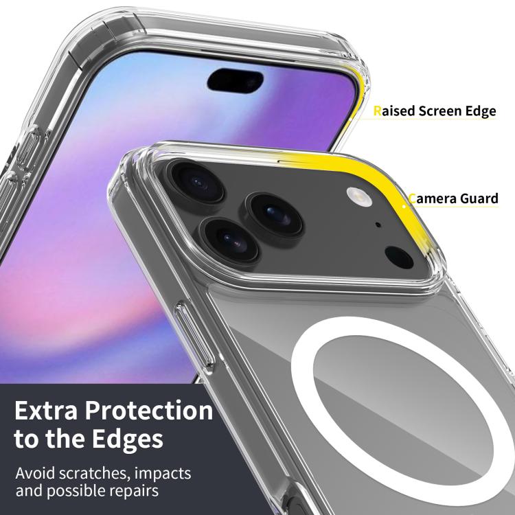 For iPhone 17 Pro Max Scratchproof PC Hybrid TPU Magsafe Phone Case(Transparent) - free shipping - PMc TechLife - Order now!