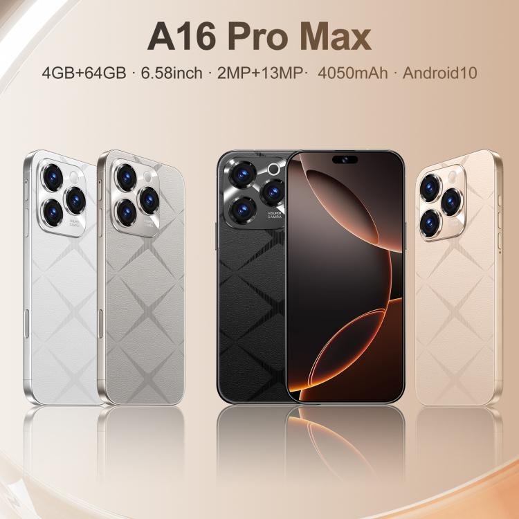 A16 Pro Max / PDA89-B, 4GB+64GB, 6.58 inch Android 10 MTK6739 Quad Core, Network: 4G, OTG, Dual SIM, Plug:US Plug(Grey) - free shipping - PMc TechLife - Order now!