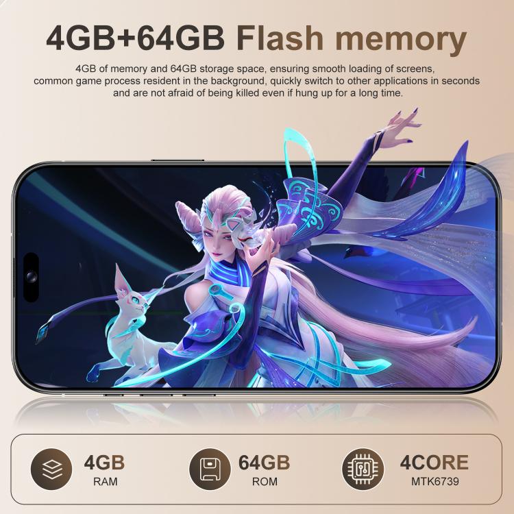 A16 Pro Max / PDA89-B, 4GB+64GB, 6.58 inch Android 10 MTK6739 Quad Core, Network: 4G, OTG, Dual SIM, Plug:US Plug(Grey) - free shipping - PMc TechLife - Order now!