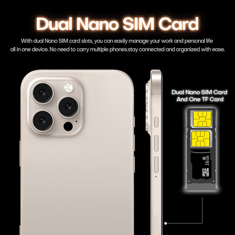 I16 Pro Max / PDQ6, 4GB+64GB, 6.58 inch Android 10 MTK6739 Quad Core, Network: 4G, Dual SIM, Plug:AU Plug(Grey) - free shipping - PMc TechLife - Order now!