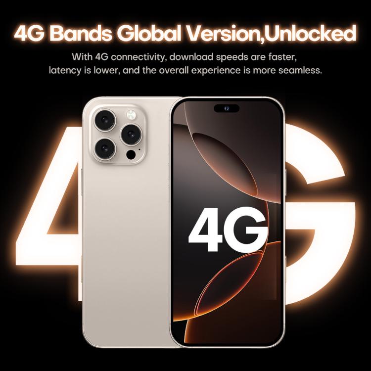 I16 Pro Max / PDQ6, 4GB+64GB, 6.58 inch Android 10 MTK6739 Quad Core, Network: 4G, Dual SIM, Plug:UK Plug(Gold) - free shipping - PMc TechLife - Order now!