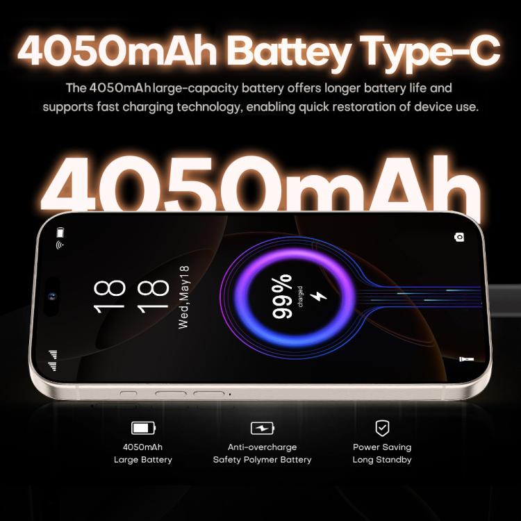 I16 Pro Max / PDQ6, 4GB+64GB, 6.58 inch Android 10 MTK6739 Quad Core, Network: 4G, Dual SIM, Plug:AU Plug(Grey) - free shipping - PMc TechLife - Order now!