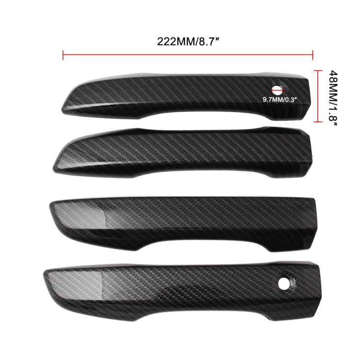 4 PCS Car Modified Carbon Door Handle Decoration for Honda Civic 2016-2020 - Door Handles by PMC TechLife | Online Shopping South Africa | PMC TechLife | Buy Now Pay Later Mobicred