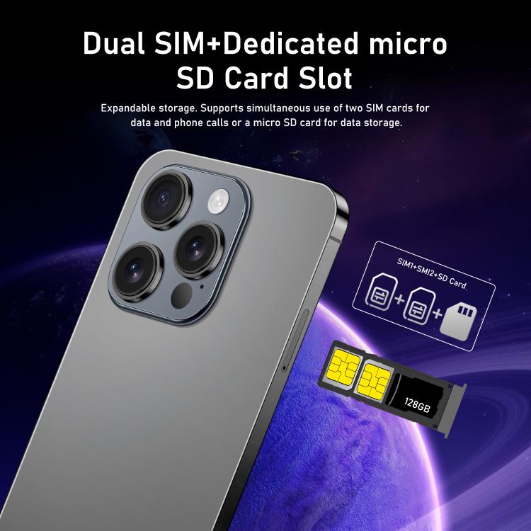 I16 Pro Max / RAi3, 3GB+64GB, 6.56 inch Android 10 MTK6739 Quad Core, Network: 4G, Dual SIM, Plug:EU Plug(Grey) - free shipping - PMc TechLife - Order now!