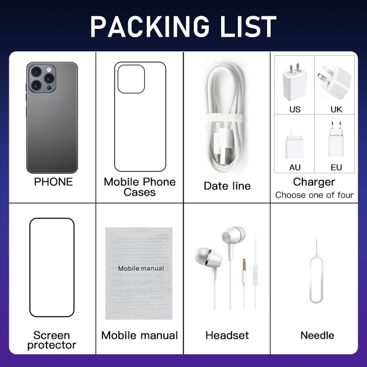 I16 Pro Max / RAi3, 3GB+64GB, 6.56 inch Android 10 MTK6739 Quad Core, Network: 4G, Dual SIM, Plug:AU Plug(White) - free shipping - PMc TechLife - Order now!
