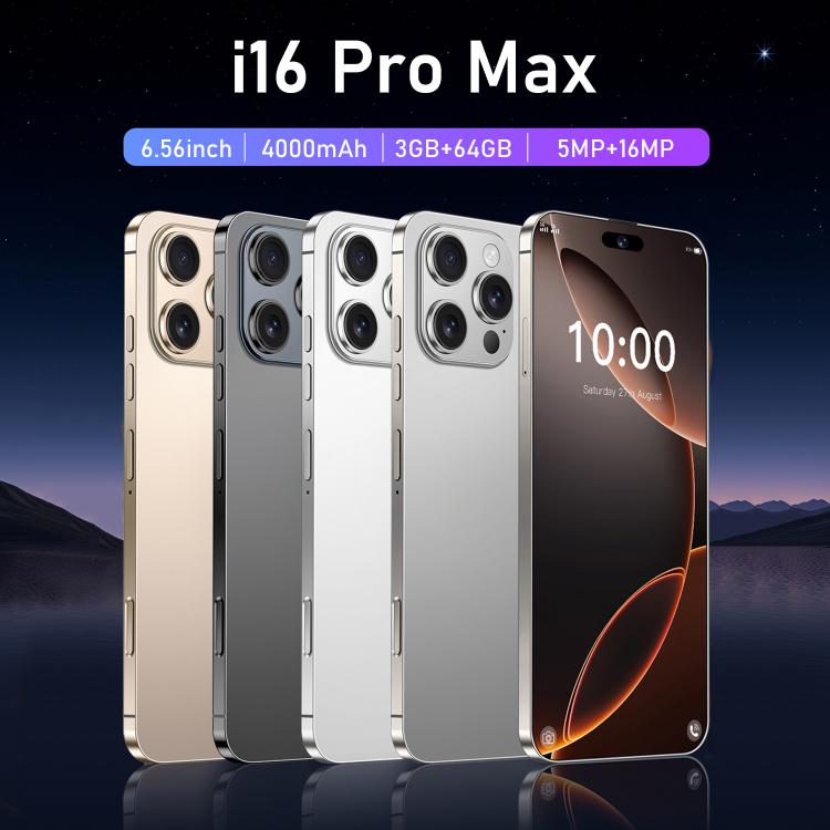 I16 Pro Max / RAi3, 3GB+64GB, 6.56 inch Android 10 MTK6739 Quad Core, Network: 4G, Dual SIM, Plug:UK Plug(Gold) - free shipping - PMc TechLife - Order now!
