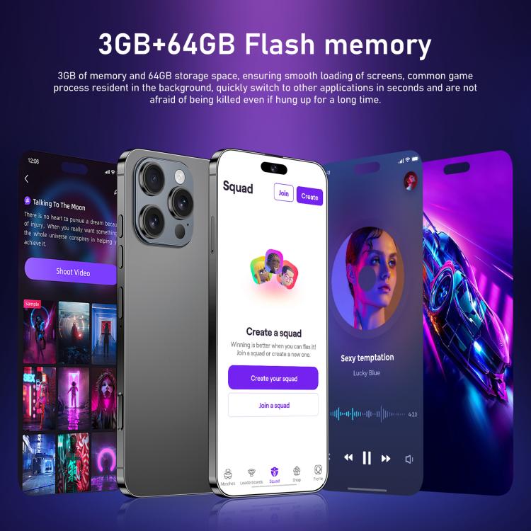 I16 Pro Max / RAi3, 3GB+64GB, 6.56 inch Android 10 MTK6739 Quad Core, Network: 4G, Dual SIM, Plug:UK Plug(White) - free shipping - PMc TechLife - Order now!