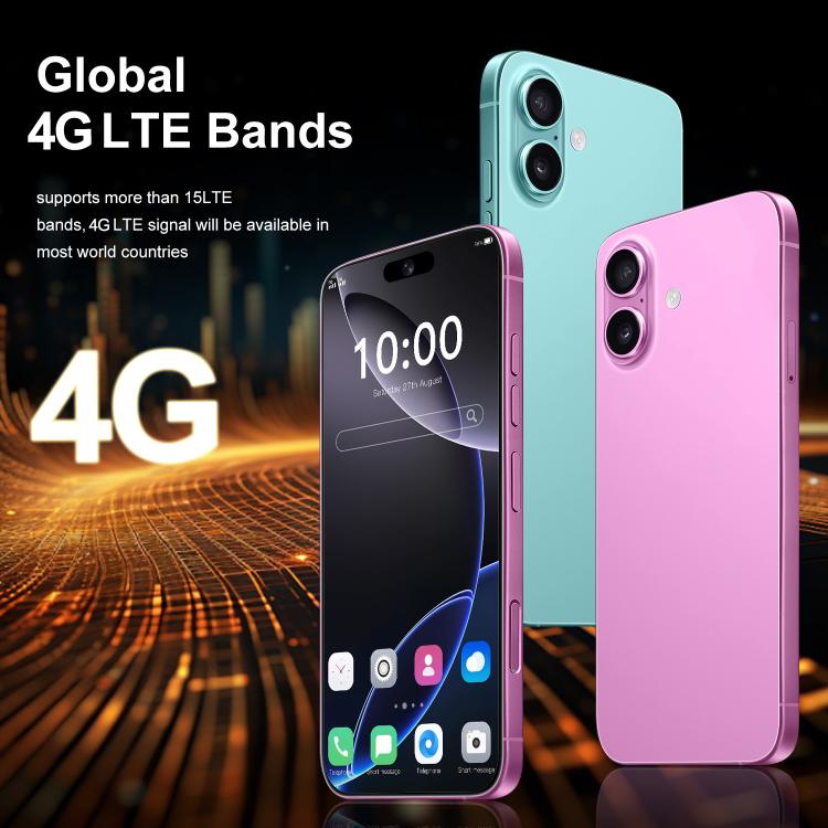 I16 Plus / RAi5, 3GB+64GB, 6.56 inch Android 10 MTK6739 Quad Core, Network: 4G, Dual SIM, Plug:US Plug(Pink) - free shipping - PMc TechLife - Order now!
