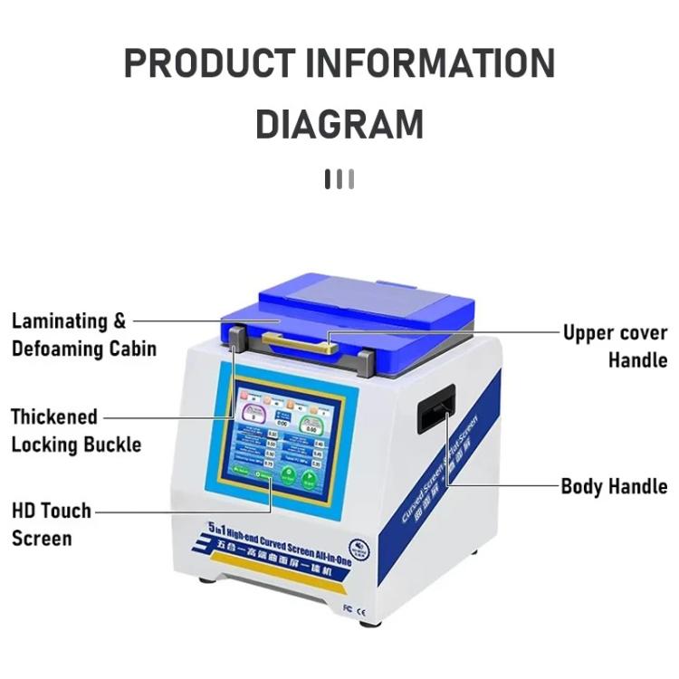 YYD YD-636 UV Curing Laminating Defoaming All-in-One, Plug:UK Plug - free shipping - PMC TechLife - Order now!