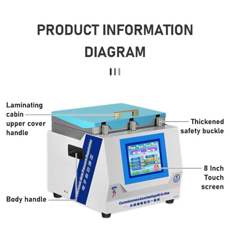 YYD YD-639 UV Curing Laminating Defoaming All-in-One, Plug:UK Plug - free shipping - PMC TechLife - Order now!