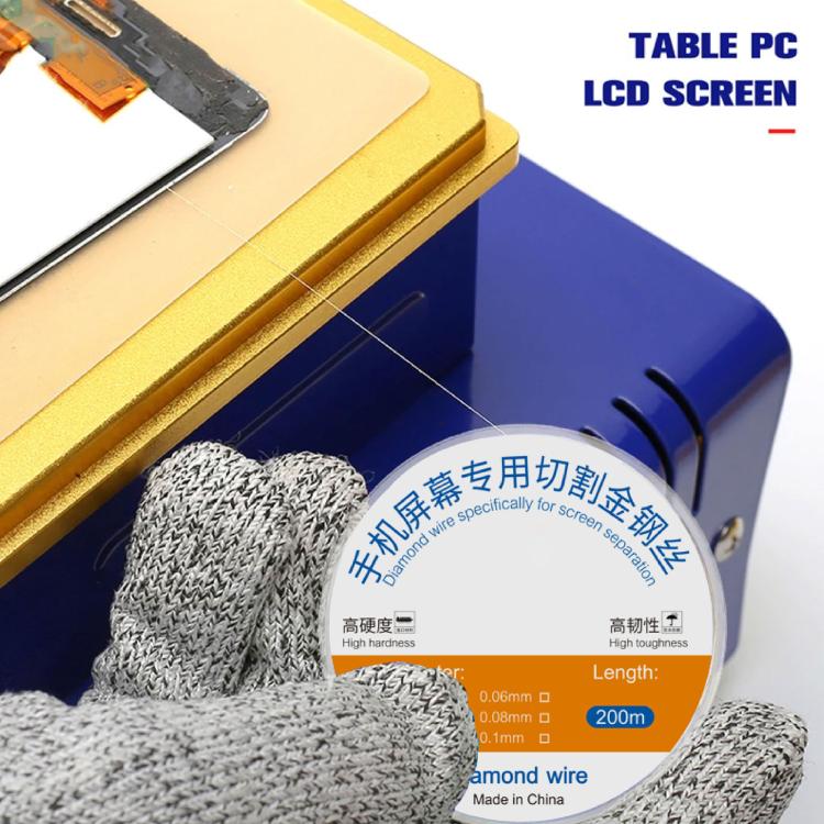 200m Screen Separation Specifically Diamond Cutting Wire, Diameter:0.025mm - free shipping - PMC TechLife - Order now!