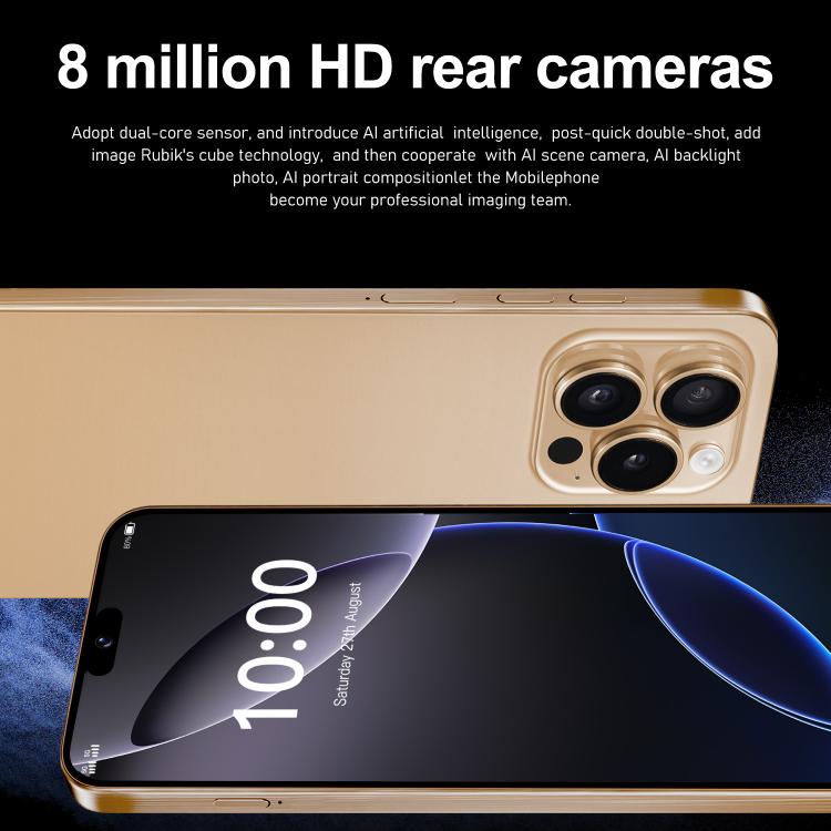 I16 Pro Max / ZPT93, 2GB+16GB, 6.26 inch Android 8.1 MTK6737 Quad Core, Network: 4G, Dual SIM, Plug:US Plug(Black) - free shipping - PMc TechLife - Order now!