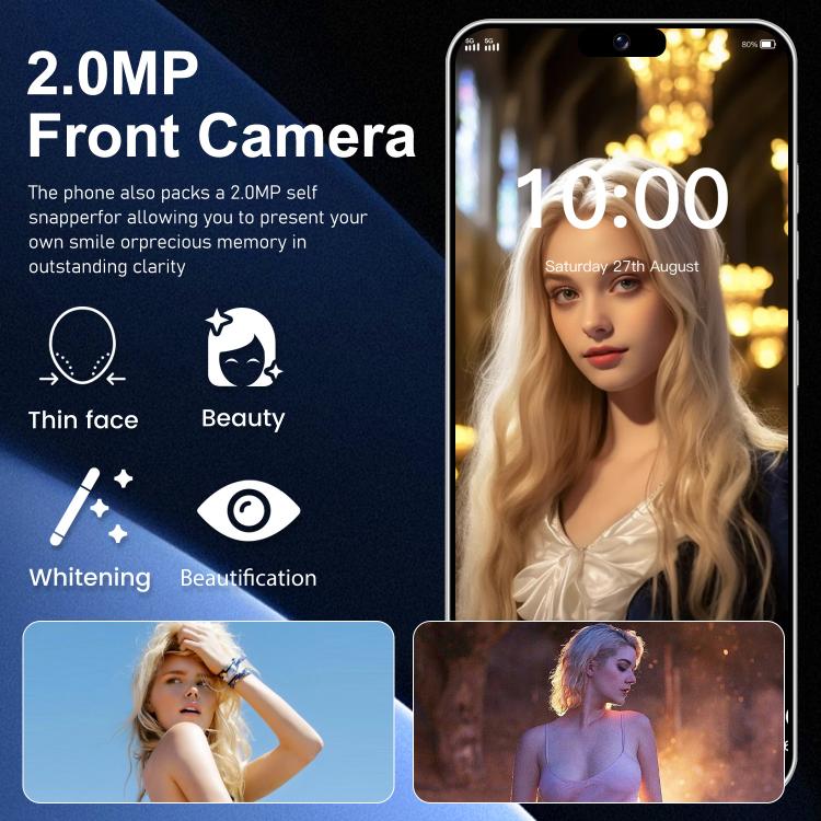 I16 Pro Max / ZPT93, 2GB+16GB, 6.26 inch Android 8.1 MTK6737 Quad Core, Network: 4G, Dual SIM, Plug:UK Plug(White) - free shipping - PMc TechLife - Order now!
