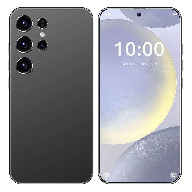 S24 Ultra / ZKU213, 2GB+16GB, 6.56 inch Android 8.1 MTK6580A Quad Core, Network: 3G, Dual SIM, Plug:US Plug(Black) - free shipping - PMc TechLife - Order now!