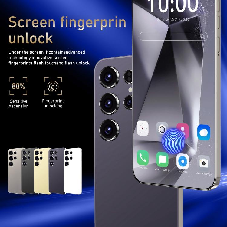 S24 Ultra / ZKU213, 2GB+16GB, 6.56 inch Android 8.1 MTK6580A Quad Core, Network: 3G, Dual SIM, Plug:EU Plug(White) - free shipping - PMc TechLife - Order now!