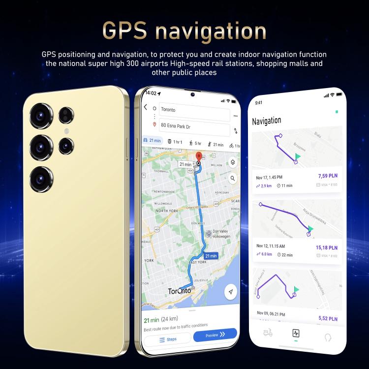 S24 Ultra / ZKU213, 2GB+16GB, 6.56 inch Android 8.1 MTK6580A Quad Core, Network: 3G, Dual SIM, Plug:EU Plug(Black) - free shipping - PMc TechLife - Order now!