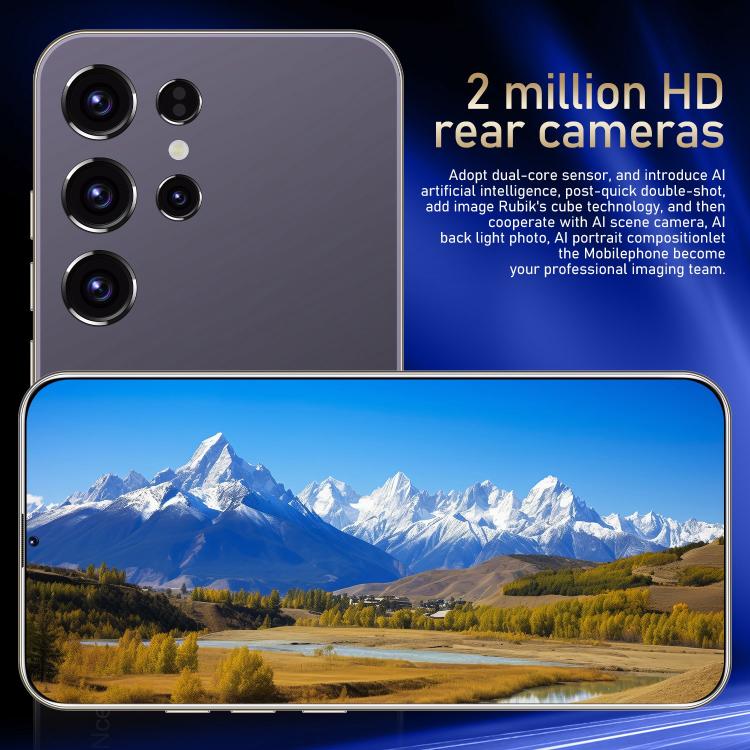 S24 Ultra / ZKU213, 2GB+16GB, 6.56 inch Android 8.1 MTK6580A Quad Core, Network: 3G, Dual SIM, Plug:EU Plug(Purple) - free shipping - PMc TechLife - Order now!