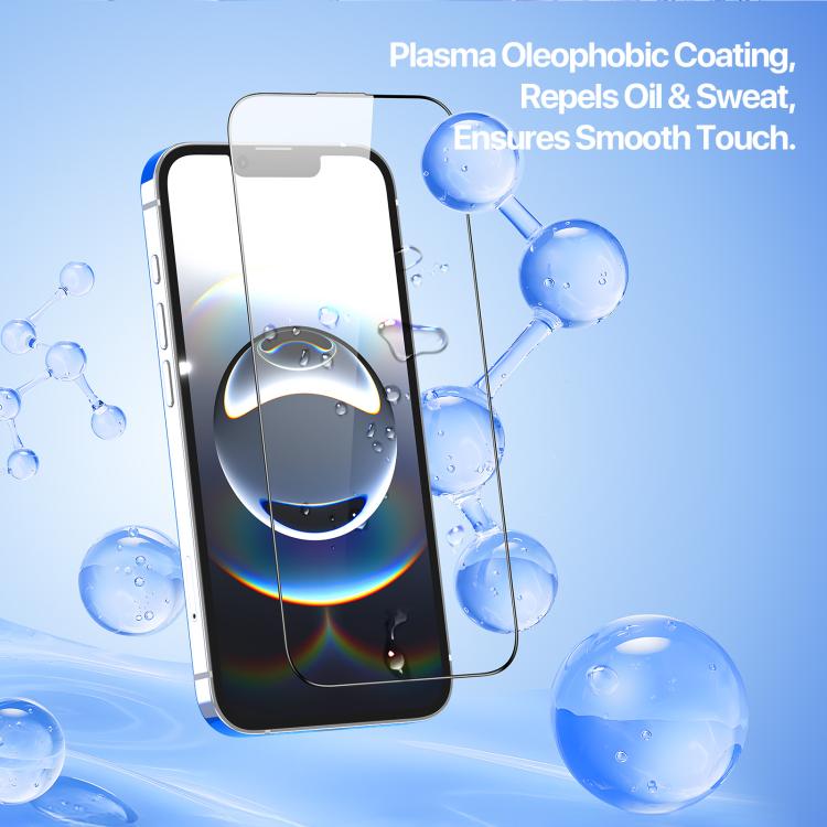 For iPhone 16e DUX DUCIS Roga Series 2.5D HD Fully Transparent Tempered Screen Protector with Dust Removal Quick-Attach Box - free shipping - PMc TechLife - Order now!
