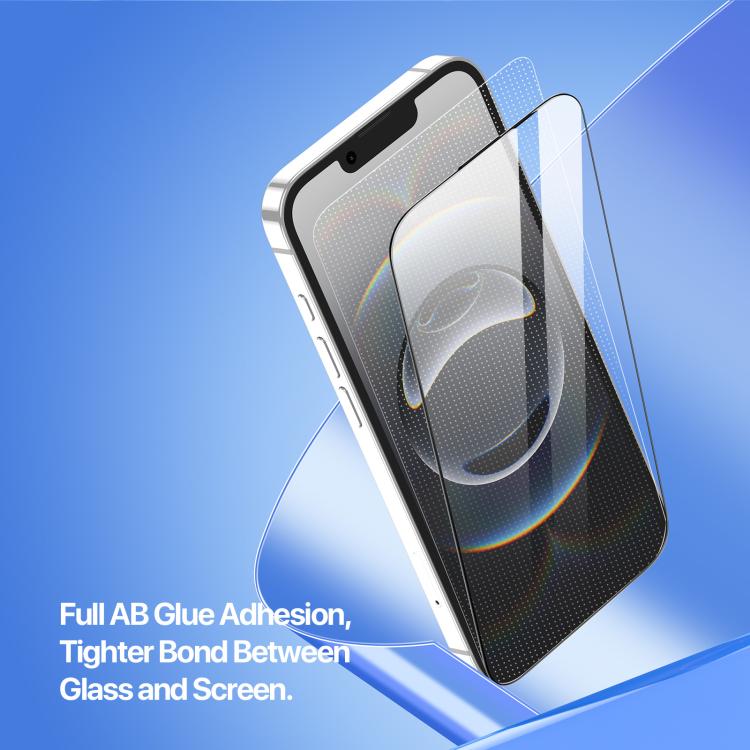 For iPhone 16e DUX DUCIS Roga Series 2.5D HD Fully Transparent Tempered Screen Protector with Dust Removal Quick-Attach Box - free shipping - PMc TechLife - Order now!